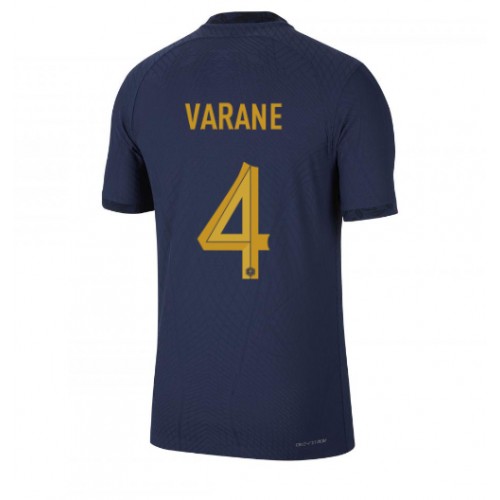 Frankrig Raphael Varane #4 Replika Hjemmebanetrøje VM 2022 Kortærmet